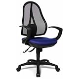 Topstar OP20QG26 Open Point SY, Bürostuhl, Schreibtischstuhl, ergonomisch, inkl. Armlehnen, Stoffbezug, blau