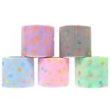 FOMIYES 5 Rollen Transparentes Organzaband 6cm X 25m – Polyester Dekoband für Geschenkverpackung Selbstgemacht Haarschleifen Bastelband Leicht Langlebig Vielseitig für Partydekoration