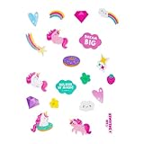 Legami Reflektierende Aufkleber für Fahrrad, reflektierend, beständig gegen Sonne und Regen, einfach anzubringen und zu entfernen, Fahrraddekoration für Kinder, Unicorn