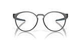 Oakley Ox8184 Exchange R Brillenrahmen für Herren, rund, verschreibungspflichtig, Satingraue Rauch-/Demo-Gläser, 53 mm
