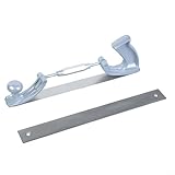 Besttoolifes Verstellbare Stahlkarosseriefeile, gebogener Zahn-Stahlfeilenhalter, 35,6 cm Auto-Karosserie-Polierer, verstellbarer Winkel, doppelseitiges Karbonstahl-Design, trocken (C)