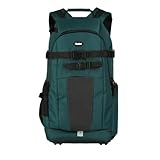 Rollei Fotoliner Ocean L: Großer Kamerarucksack aus 36 recycleten PET-Flaschen, inkl. Regenschutz, Handgepäck-geeignet,petrol, Farbe:Petrol