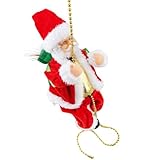 Generisch Kletternder Weihnachtsmann- – 8,66 X 5,31 X 4,72 Zoll Großer, Beleuchtete Festliche Kletterfigur, Hängende Musikalische Weihnachtsdekoration, Reflektierender Nächtlicher Reiz | Klassenzimm