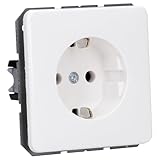 Jung CD 1520 WW Schuko Steckdose 16 A 250 V Serie, alpinweiß, 250 V