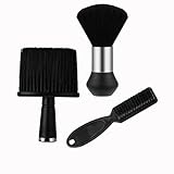 3 Stück Friseur Bürste, Professionelle Barber Bürst, ideal Friseur Pinsel und Rasur, Präzise Haarpinsel Friseur und Barber Brush, Perfekt für Männerfrisuren