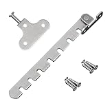 Vueinrg Edelstahl Fensterfeststeller Fenster Kipp Regler Fensterstopper Kippfenster Fensterriegel Zuschlagschutz Kippschere Fensterkippsicherung Kippfensterschutz zum Einstellen der Fensteröffnung