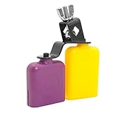 MILISTEN Set Kuhglocke Bangzi Kuhglocke & Zubehör Perkulator – Latin Percussion Kit High Low Tone Block Drum High Low Tone Drum Kit Cowbell Drum Kit Zubehör Kommunion Farbe Bauchmuskeln