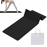 Faltbare Yogamatte, Fitnessmatte, rutschfest, Dicke 0,6 cm, leicht, mit Aufbewahrungstasche, für Studio, Reisen, Zuhause, Picknick, Fitnessstudio, Workout