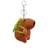 Meleager Plush Keychain, Capybara Schlüsselanhänger Plüsch, Schlüsselanhänger Kuscheltier, Plüsch Anhänger, für Rucksack, Spielzeug (A)