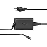 Hama USB C Notebook Netzteil Universal Notebook-Netzteil 5 V, 9 V, 12 V, 15 V, 19 V Volt (Laptop Netzteil Laptop, Tablet, Smartphone, Ersatz-Netzteil 65W, Power Delivery PD USB-C Schnellladekabel 2m)
