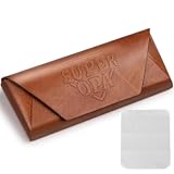 MEJOSER Opa Geschenk Brillenetui Super Opa + Brillenputztuch Geschenke Bester Großvater Geburtstag Weihnachten Vatertag Weihnachtsgeschenke und Oma Pension