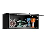 Sightlife Werkzeugschrank Hängeschrank, Werkstattschrank Metall Abschließbarer Schrank Stahlschrank für Wandregal Garage, Werkstatt, Badezimmer, Küche, Büro (klein)