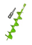 WERHE® Profi Bohrer, Erdbohrer für bohrmaschine 150 mm robust mit SDS Plus Adapter - Pfahlbohrer Brunnenbohrer präzise Bohrspitze - Bohrer für Erdbohrer