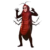 EUROCARNAVALES Humorvolles Kakerlaken-Kostüm für Herren Tierkostüm schwarz-braun - Braun