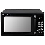 Russell Hobbs RHM2026B STYLEVIA 20 Liter 800 W Schwarz Digitale Mikrowelle, 5 Leistungsstufen, Hochglanz-Finish, 8 automatische Kocheinstellungen
