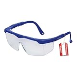 Gebol Safety Kids, Schutzbrille aus leichtem und kratzfestem Material, extra leichte Kinderbrille mit verstellbaren Bügeln, ideal für die Mithilfe beim Heimwerken, Blau