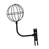 SOLUSTRE Helmhalter Helmdisplay-wandhalterung Helm-wandhalter Hutständer Hut-anzeige Hutablage Hut Aufbewahrung Motorradzubehör Huthalter Helmaufhänger Hut Wandhalter Kohlenstoffstahl Black