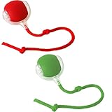 REGAPOG Cats and Dogs interaktiver spielball für Hunde Interactive Rolling Cat Dog Ball Mit Schnur,360°Automatische BallinteraktionHundespielzeug (A+B)
