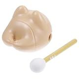 Cabilock 1 Satz Desktop-Ornamente Lernspielzeug Feng-Shui-Katze Mini-Spielzeug Spielzeugreiniger Winkende Katze Calico-katzenstatue Katzenfiguren Dekorieren Japanische Katze Dekor Hölzern