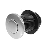 DOITOOL Luftknopf slico ersatzteile badewannentrockner instaloo Kompressordruck Wannenstopper waschbecken Schaltfläche zur Müllentsorgung Abfallentsorgung liefert Rostfreier Stahl Silver