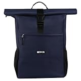 DEWUR 35L Thermo Rücksack Kühlrucksack Kühltasche Wasserdichter Picknickrucksack mit Flaschenöffner für Picknick Camping Strand Wandern Reisen Einkaufen (Blau.)