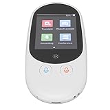 Hamwesh Sprachübersetzer-Gerät, KI-Sofort-Sprachübersetzer, der 85 Online- und 12 Offline-Sprachen Unterstützt, Tragbarer Übersetzer mit 2,4-Zoll-Touchscreen und Dual-Noise-Cancelling-Mikrofon (WHITE)