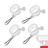 Nkmifeg Ringe für Fahnenstange – 4 Stück Flaggenbefestigungsring für Meter | Zubehör für tragbare Mast für Patriotische Enthusiasten Zeremonien Veteranen Partys Paraden