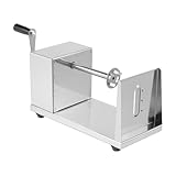 Spiralschneider Kartoffelschneider Kartoffel Twister, Manueller Spiral-Kartoffelschneider Edelstahl Schneider Pommes Schneider für Kartoffel Gurke Karotte