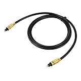 UKCOCO 1 Stk Audioleitung optisches Audiokabel optischer Ton Audio-Adapter Kabel Kabel glasfaserkabel fiber optic cable digitales Audiokabel optisches kabel für fernseher Legierung Black