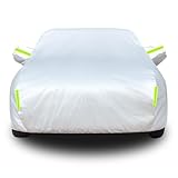 Generisch Auto Abdeckplane Winter für 𝖪𝗂𝖺 Sportage, Auto Abdeckplane Autogarage Autoplane Ganzgarage Wasserdicht 0utdoor Vollgarage Reflexionsstreifen(Silver,für 𝖪𝗂𝖺 Sportage)
