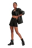 TRENDYOL Frau Basics Hoher Bund Wide Leg Skort Shorts