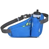RYTTGOP Laufgürtel, Laufgürtel mit Wasserflasche, leichtes Wasser für Männer und Frauen, Workout im Freien, Radfahren, Klettern, Wandern, Laufen (Blau)
