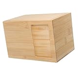 Cabilock Haustier Urne Tierurnen für Asche Männer Aschebehälter für Haustiere Haustierurnen Bausatz Tiergrabstein Tierknochen Gedenkbox Katzenasche Urne Flasche mit Hundeasche Bambus Beige