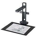 CZUR Buchscanner, 14MP Scanner mit Led Schreibtischlampe, Dokumentenscanner mit OCR für Win und Mac, HD Dokumentenkamera scan bis zu A3 (Aura) (Aura)