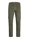 JACK & JONES Herren Cargohose Jpstace Jjtucker AMA Noos, Olivennacht, 32W / 32L