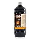 Höfer Chemie 6 x 1 L FLAMBIOL® Lampenöl hochrein geeignet für Gartenfackeln, Öllampen und Sturmlaternen - mit Kindersicherheitsverschluß