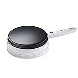 Cloer 677 Crêpe-Maker-Cordless für hauchdünne Crêpes, 700 W, Backfläche mit 18,5 cm Durchmesser, Weiß