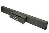 Mikado Transporttasche Mir 2 Rutenrohren, starre Rohre, zusätzliche Tasche mit Fächern z.B. für Rollen, Zwei Längen von 135cm und 150cm (135cm)