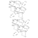 Amosfun 2 Sätze Abschlusssaison Schablone Party Sachen Backformen Partyzubehör Backgestell Backen Kuchen Diy-ausstecher Keksausstecher Für Den Haushalt Rostfreier Stahl Silver 8 Stück * 2
