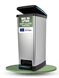 Novaliv Großer Mülleimer mit Deckel - 35L Tretmülleimer mit Soft-Close-System - Stabiler Abfalleimer mit Deckel & Fußpedal - Geruchsdichter Mülleimer Küche u.v.m - Treteimer Müllbehälter