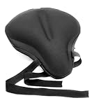 DANSI Fahrradsattel Überzug | Sattelbezug Fahrrad mit bequemen 3 Zonen Konzept I Memory Foam - Fahrrad Sitzpolster, Fahrrad Sattelbezug