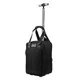 Cabin Max Narvik 2.0 Stowaway 20L Trolley, schwarz / grau, Weiche Seiten für Ryanair Handgepäck 40x20x25 cm