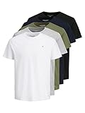 JACK & JONES Herren JORJXJ Tee SS Crew Neck 5MP T-Shirt, White 2, M