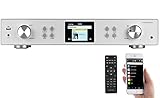 VR-Radio Netzwerk Radio: Digitaler WLAN-HiFi-Tuner mit Internetradio, DAB+, UKW, MP3, Alu-Optik (DAB Empfänger)