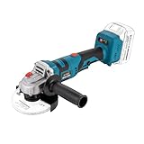 KATSU FIT-BAT 21 V bürstenloser Akku-Winkelschleifer 115 mm 125 mm, 3 Geschwindigkeiten, drehbarer Griff, zum Schneiden, Schleifen und Polieren, Batterien nicht im Lieferumfang enthalten 102620