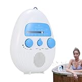 yanzisura Tragbares Radio AM FM,Radios Tragbares AM FM | wasserdichte Taschenradios Persönliches Radio,Eingebauter Lautsprecher Handlard Clear Sound FM- und AM-Empfänger für Männer Frauen