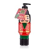 Seifenspender Nussknacker - Flüssigseife im Pumpspender, Duft Frosted Cranberry, Seife Winter Schnee, Handseife Weihnachten, Wichtelgeschenk