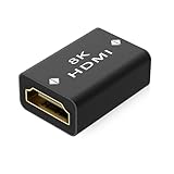 LEENUE HDMI Kupplung 8K, HDMI buchse auf buchse Verbinder 2.1, HDMI Verlängerung, Unterstützung 8K@60Hz, 4K@120Hz UHD HDR eARC 3D Dolby, für Laptop, HDTV, PC, Monitor, Roku TV, 1 Stück