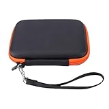 Jectse Hartschalen-Tragetasche, Wasserfest, Stoßfest, Tragbare Aufbewahrungstasche mit Integrierter Netztasche und Kartenfächern, für Robuste Externe -Festplatten mit 1 TB, 2 TB, 4