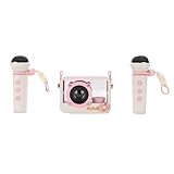 RiToEasysports Vielseitige Karaoke-Maschine mit Kabellosen Mikrofonen, Hochleistungsakku, Geeignet für Aktivitäten Im Klassenzimmer, Musikunterricht (Rosa)